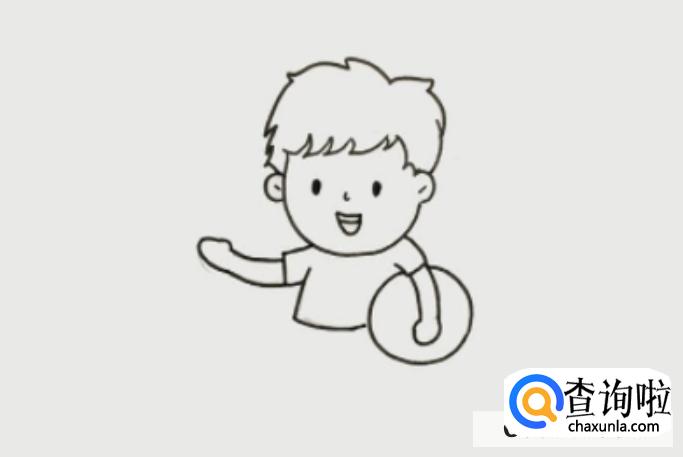 简笔画小男孩图文教程