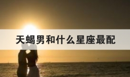 天蝎男和什么星座最配