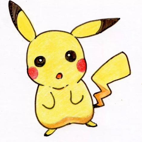 皮卡丘简笔画