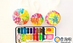 创意手工，彩绘毛线团