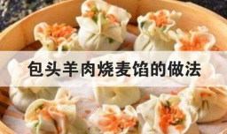 包头羊肉烧麦馅的做法