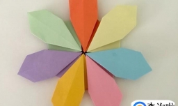 儿童手工折纸七叶花 简单的花朵折纸步骤图解