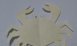 简单剪纸：螃蟹的剪法