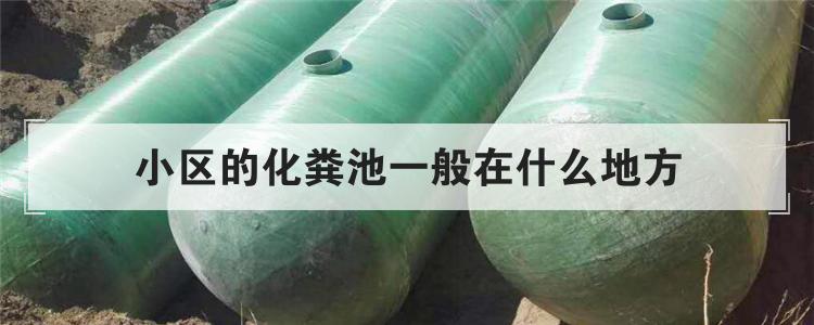 小区的化粪池一般在什么地方