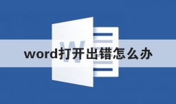 word打开出错怎么办