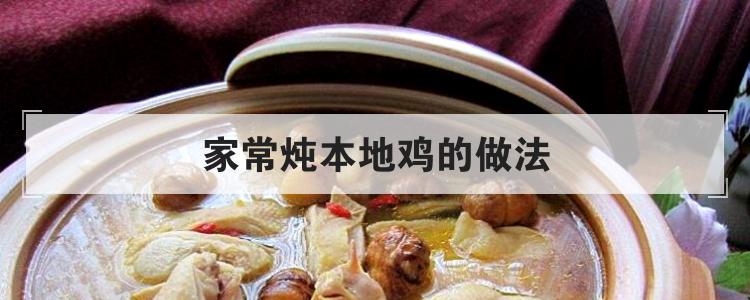 家常炖本地鸡的做法