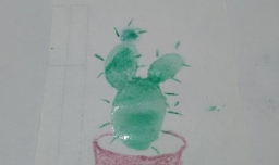 幼儿创意美术《仙人掌》