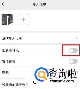 微信好友消息免打扰如何设置
