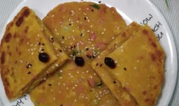 怎样做美味的葱香南瓜火腿饼？