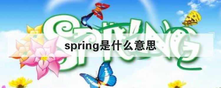spring是什么意思