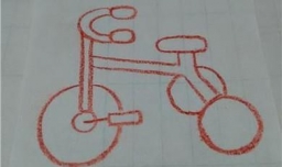 三轮车幼儿简笔画