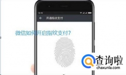 微信怎么打开指纹支付