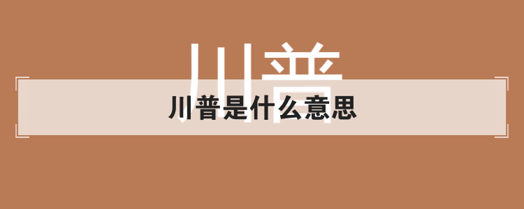 川普是什么意思
