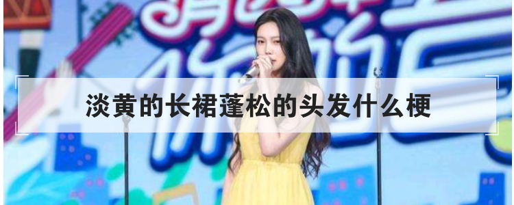 淡黄的长裙蓬松的头发什么梗