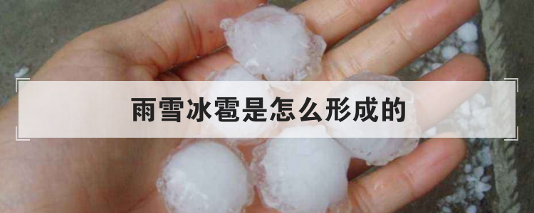 雨雪冰雹是怎么形成的
