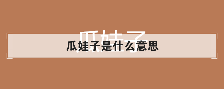 瓜娃子是什么意思