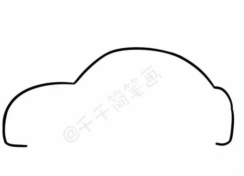 小汽车简笔画