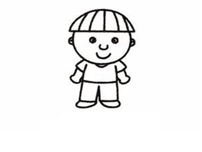 小男孩简笔画