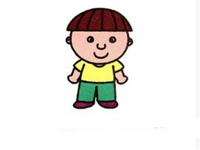 小男孩简笔画