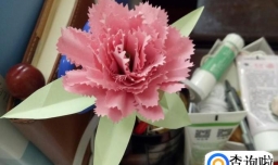 康乃馨用卡纸的制作方法