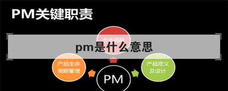 pm是什么意思