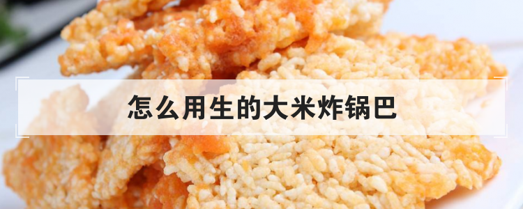 怎么用生的大米炸锅巴