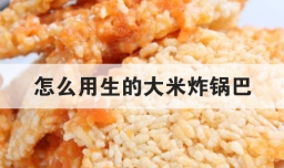 怎么用生的大米炸锅巴