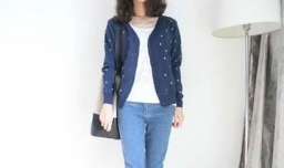 针织开衫怎么搭配好看