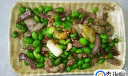 非常好吃的青豆焖炒肉丝的做法
