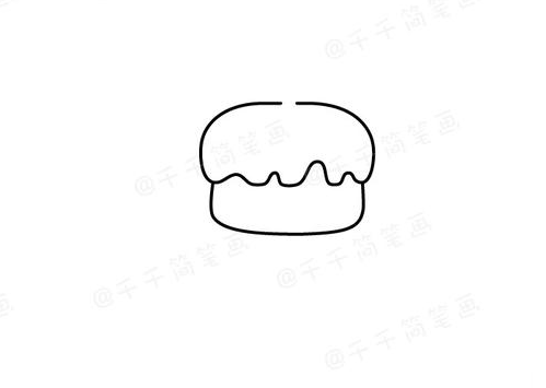 生日蛋糕简笔画