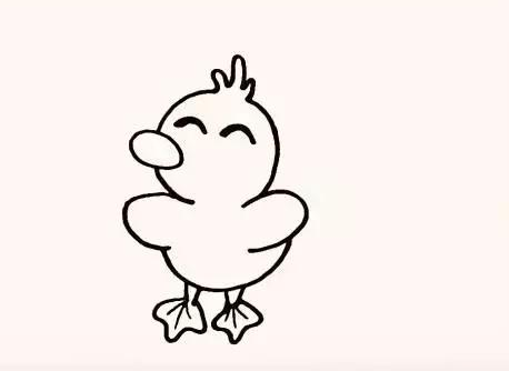 小鸭子简笔画