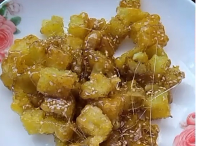 拔丝脆皮茄子的做法