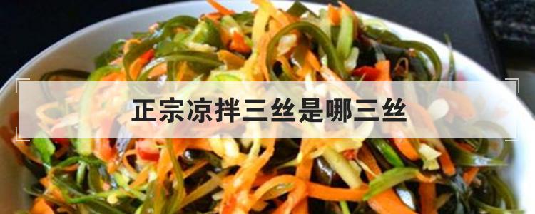 正宗凉拌三丝是哪三丝