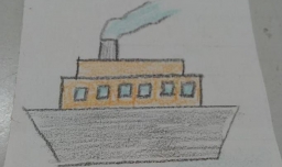 轮船简笔画的画法