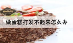 做蛋糕打发不起来怎么办