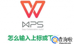 WPS文字怎么输入上标或下标