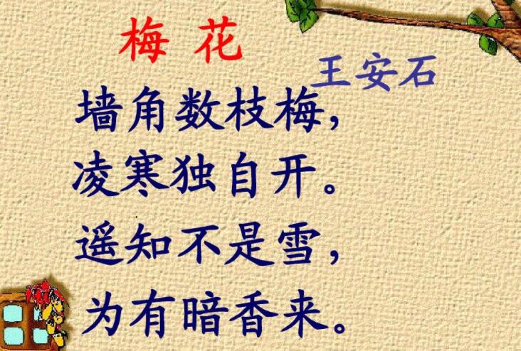 墙角数枝梅全诗及翻译