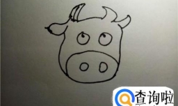 怎么画奶牛儿童简笔画步骤图