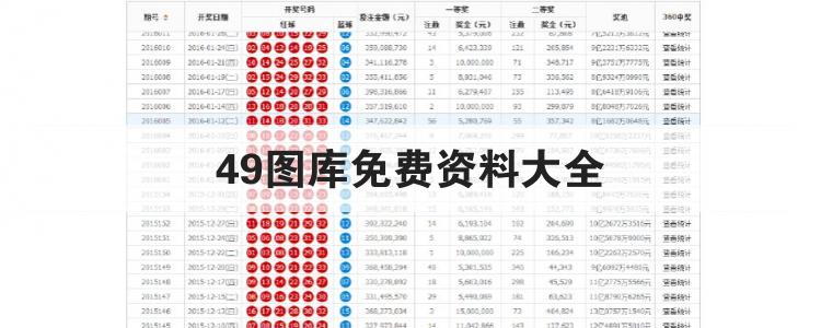 49图库免费资料大全