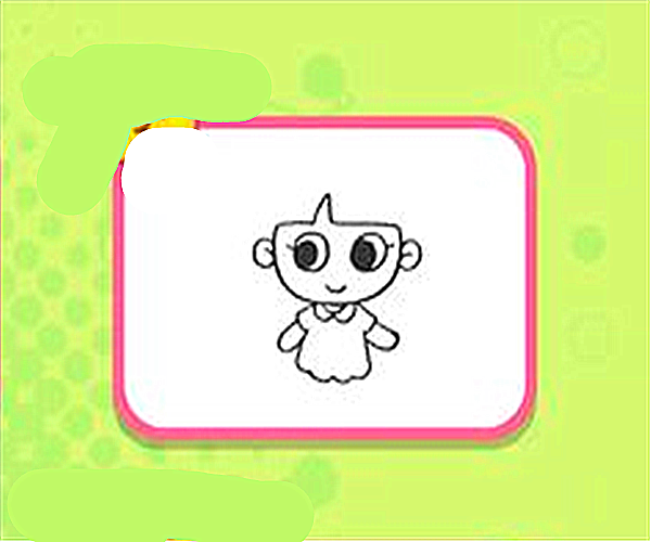抖音上Q版小女孩简笔画