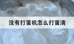 没有打蛋机怎么打蛋清