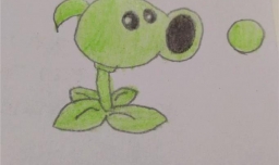 植物大战僵尸里的豌豆射手怎么画