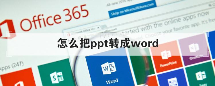 怎么把ppt转成word