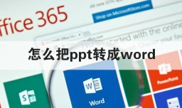 怎么把ppt转成word