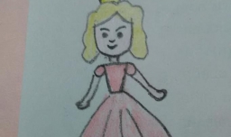 卡通小公主简笔画