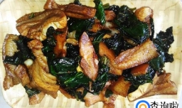 假蒌爆炒猪头皮的做法