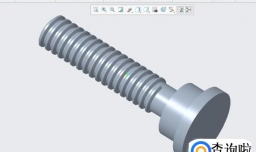 如何用creo创建外螺纹？