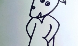 卡通版山羊的简笔画怎么画？