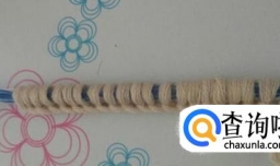 麻花针围巾的织法