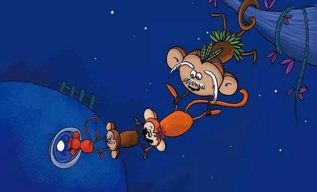 猴子捞月亮的故事主要讲了什么